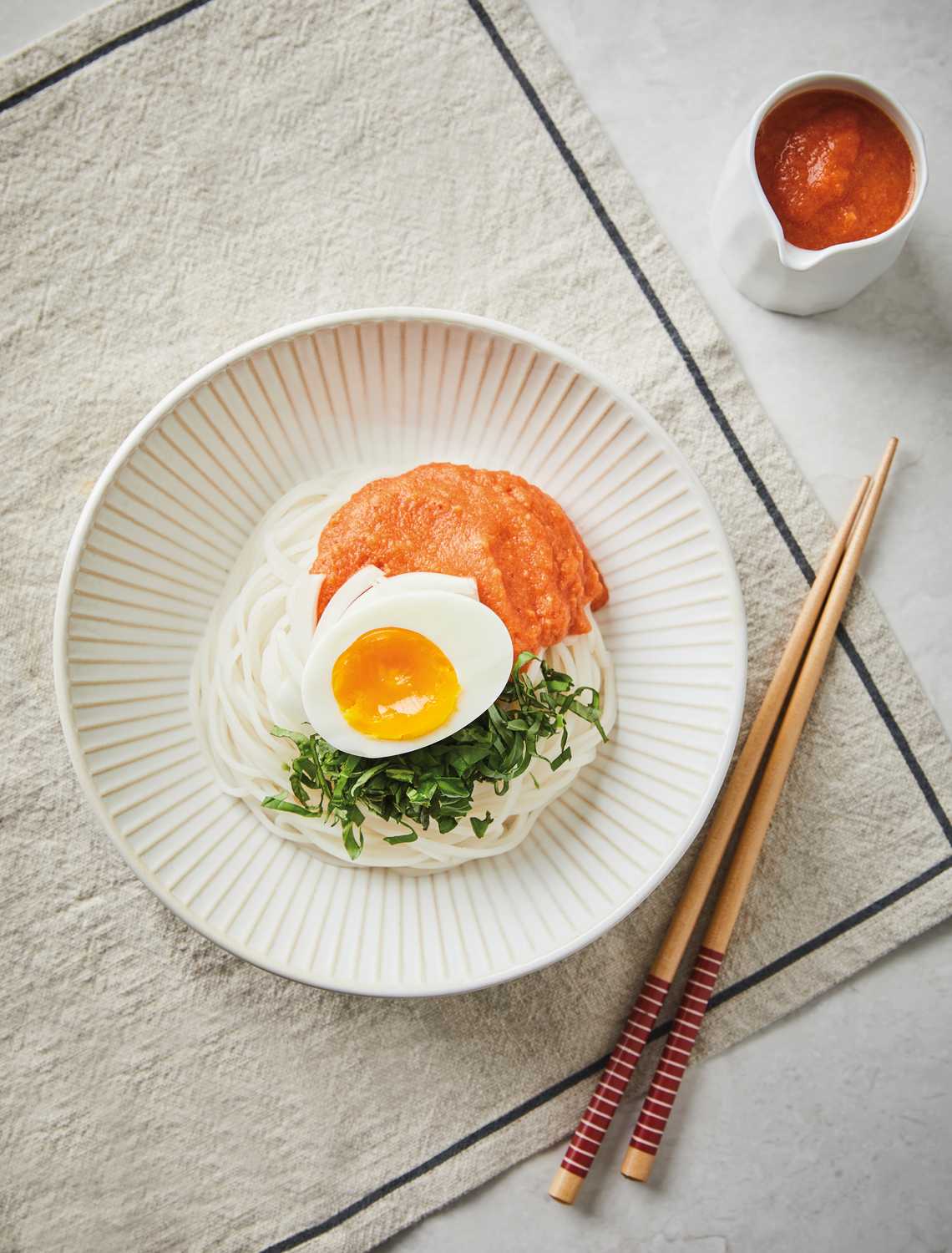 완성된 “토마토 비빔국수”